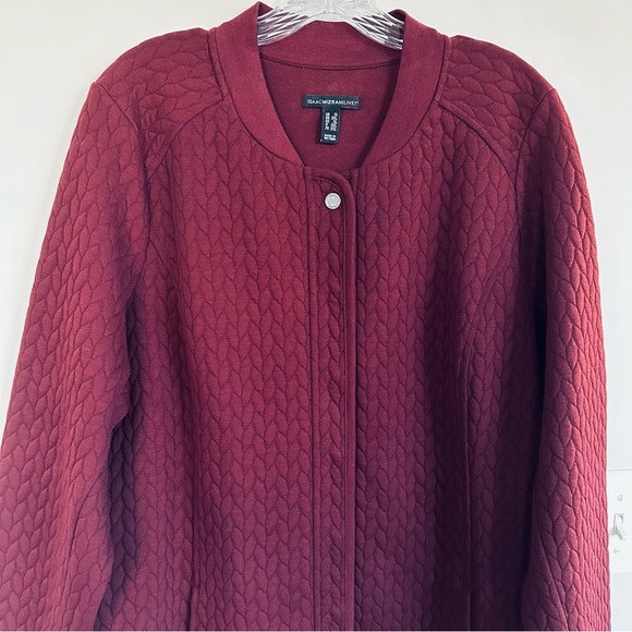 Isaac Mizrahi Live Knit Jacket Stunner w/ Snaps, Size 1X - Picture 3 of 14